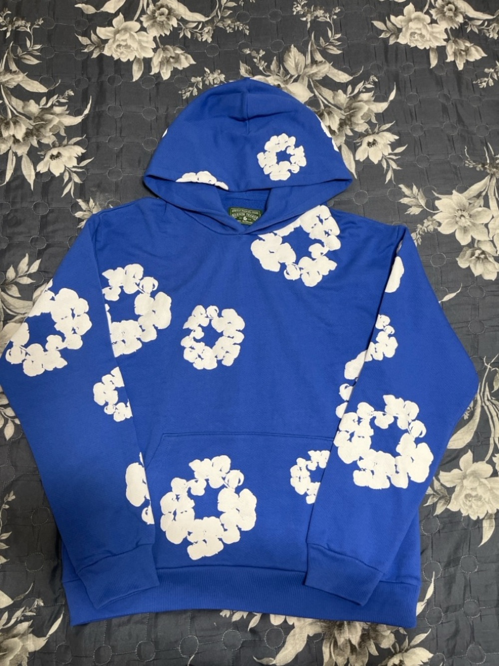 Blue bape Hoodie size medium